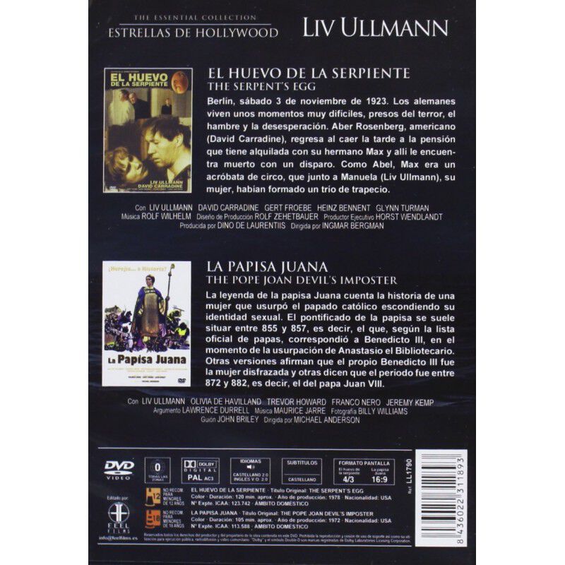Liv Ullmann. Estrellas De Hollywood (dvd) image number null