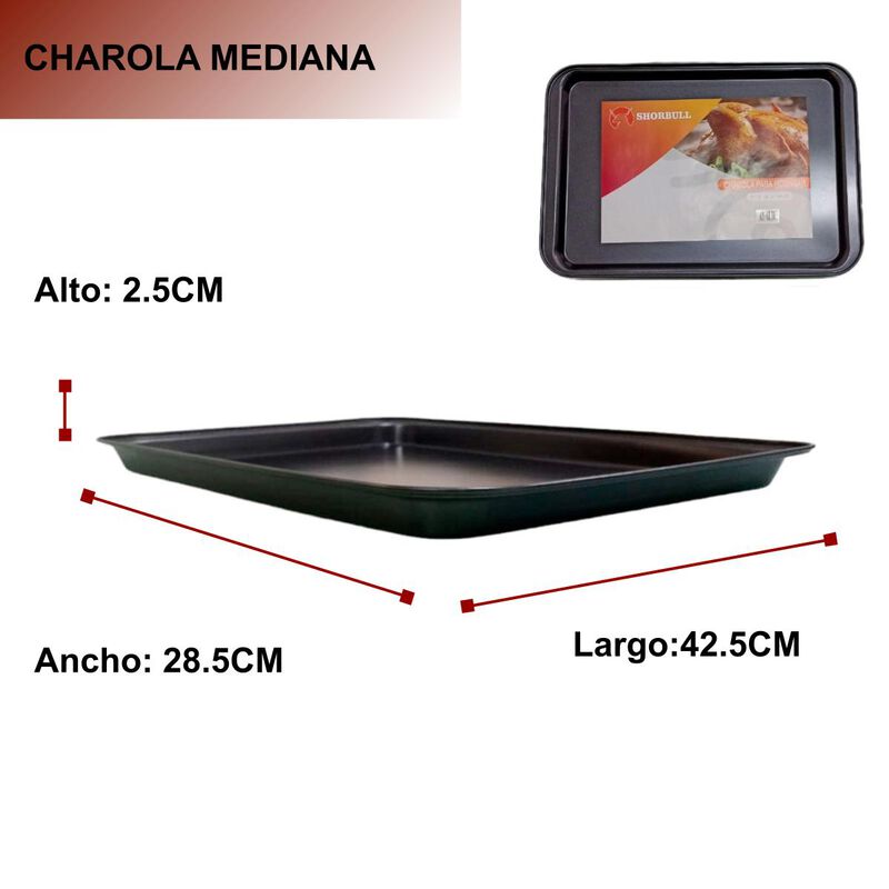 Charola galletera 42.5x25.5 mediana Shorbull image number null