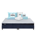 Colch&oacute;n King Size Therapy + Box + Almohada Trinity + Protector Trinity + 1 Juego De S&aacute;banas Trinity