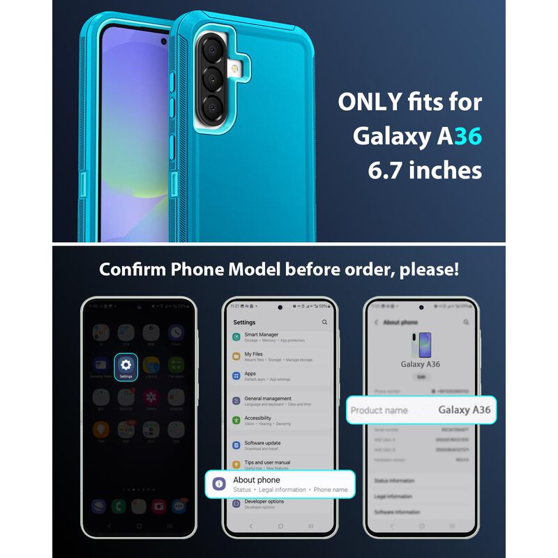 Funda Jelanry Galaxy A36 5G Resistente, Turques... image number null