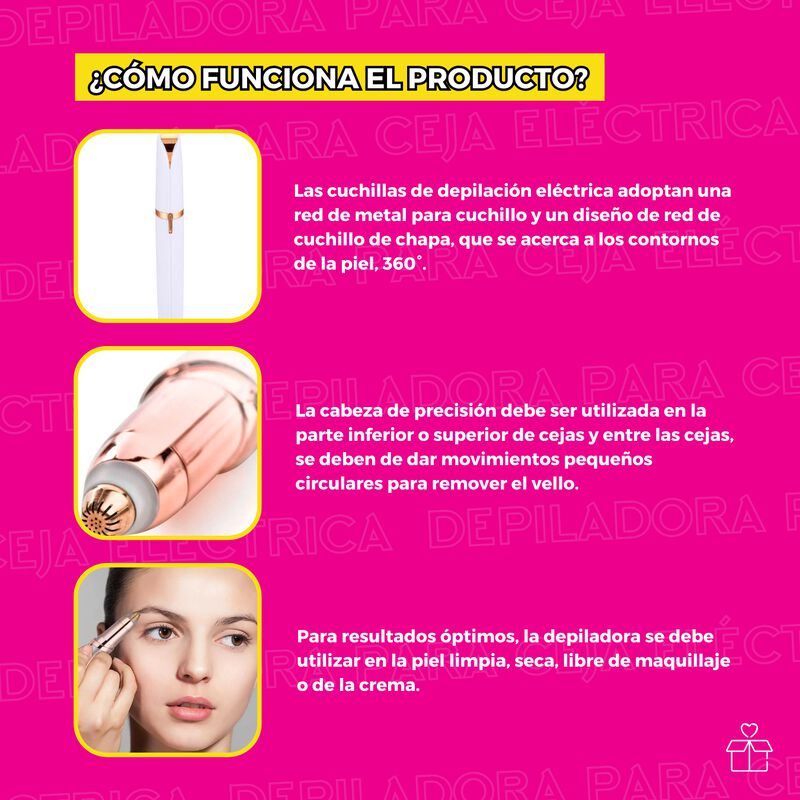 Depiladora Recargable para Cejas Portátil image number null