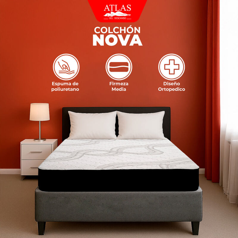 Colch&oacute;n En Caja Matrimonial Nova Prime Firmeza ... image number null