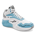 Pontiac Tenis deportivo para hombre blanco azul gris BAJA