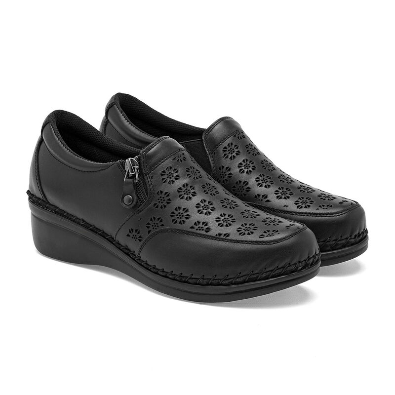 Lobo Solo Zapato Confort Negro Para Mujer 14736... image number null