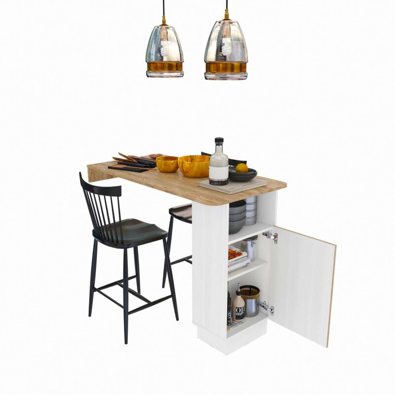 Barra  Desayunador Mila con Repisas Organizador... image number null