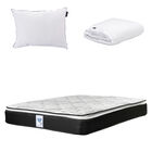 Colch&oacute;n Queen Size Premier + Almohada One + Protector Cloud