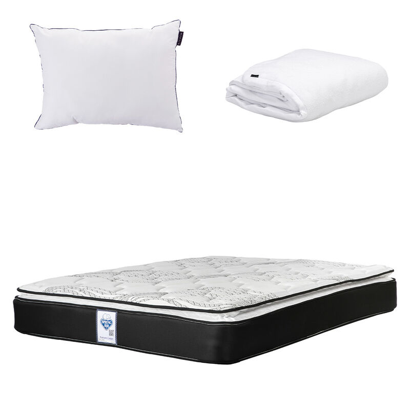 Colch&oacute;n Queen Size Premier + Almohada One + Pro... image number null