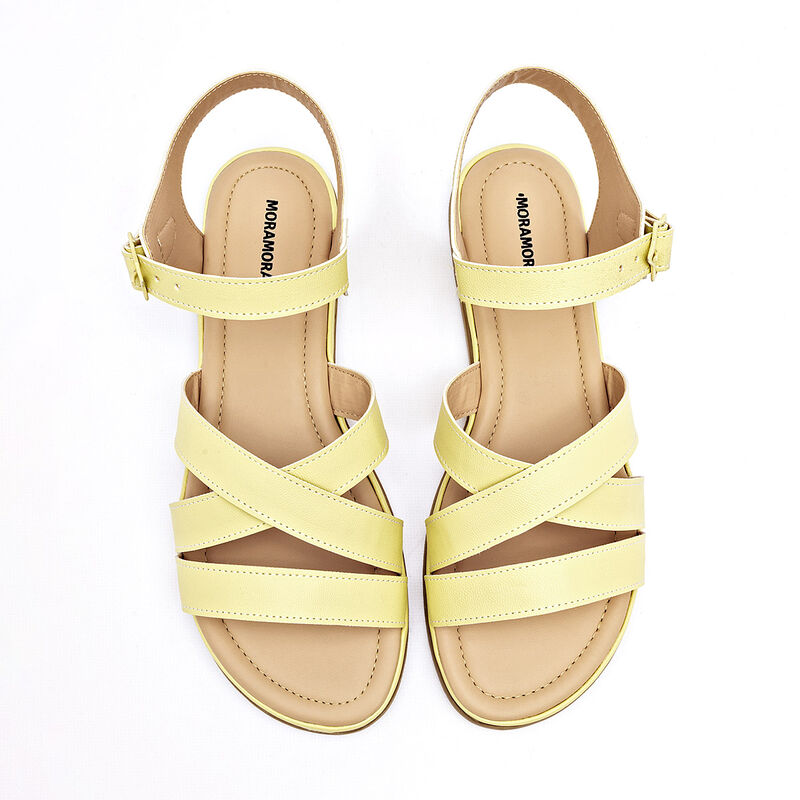 Moramora sandalia piso para mujer amarillo cod ... image number null