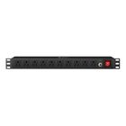 Tira Multicontactos Horizontal Para Rack De 19 | Mor-015