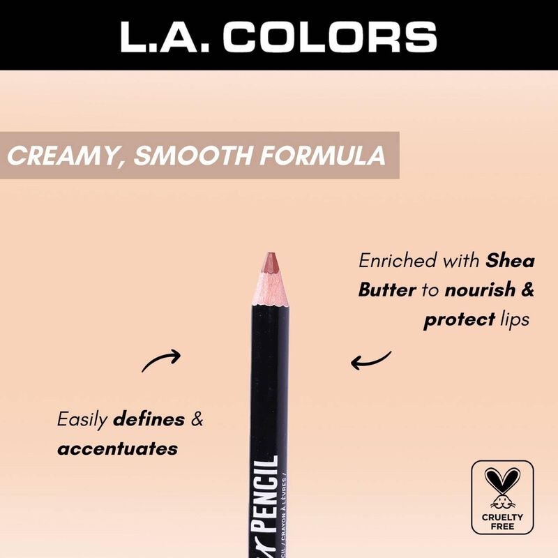 L&aacute;piz Delineador De Labios L.a. Colors Negro Cp... image number null