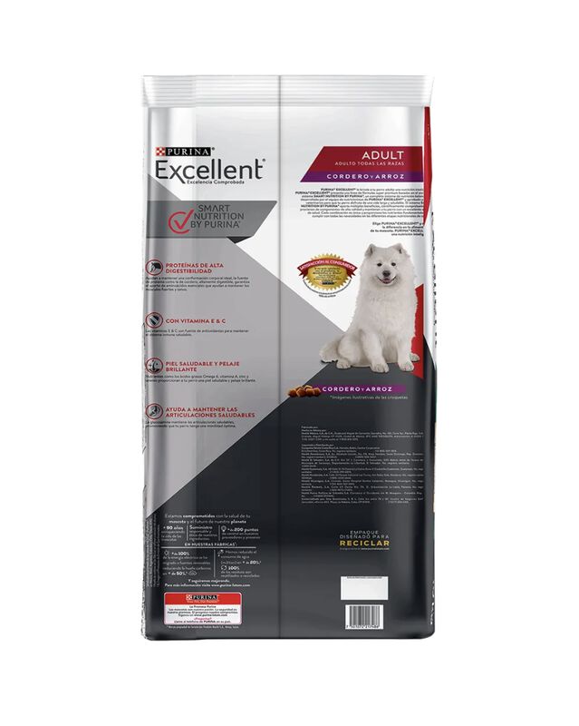 Pro Plan Excellent Adulto Cordero 4 Kg Original... image number null