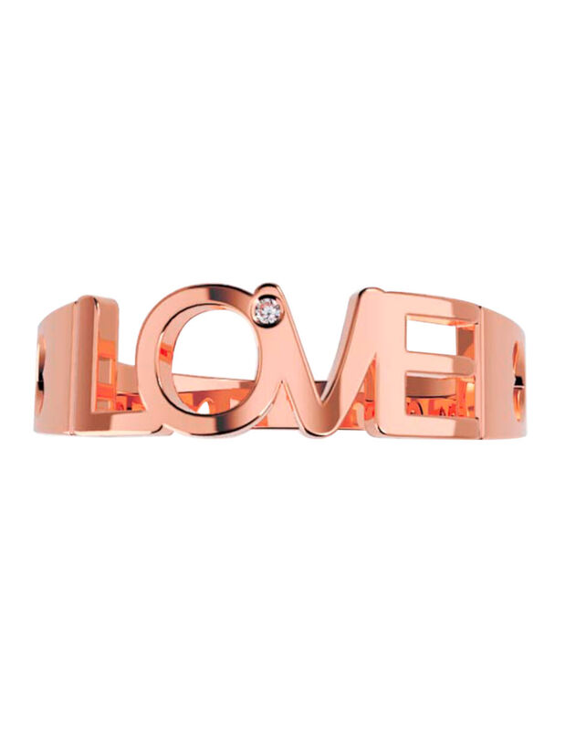 Anillo de Compromiso en Oro Rosa 14K con Circon... image number null