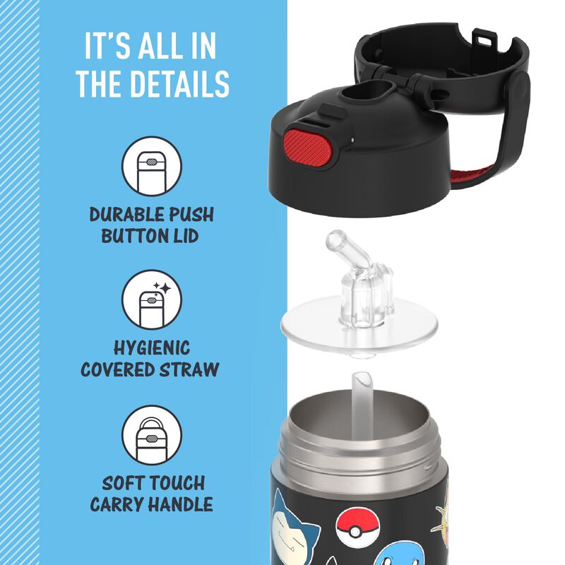 Botella De Agua Thermos Funtainer Pok&eacute;mon Para ... image number null