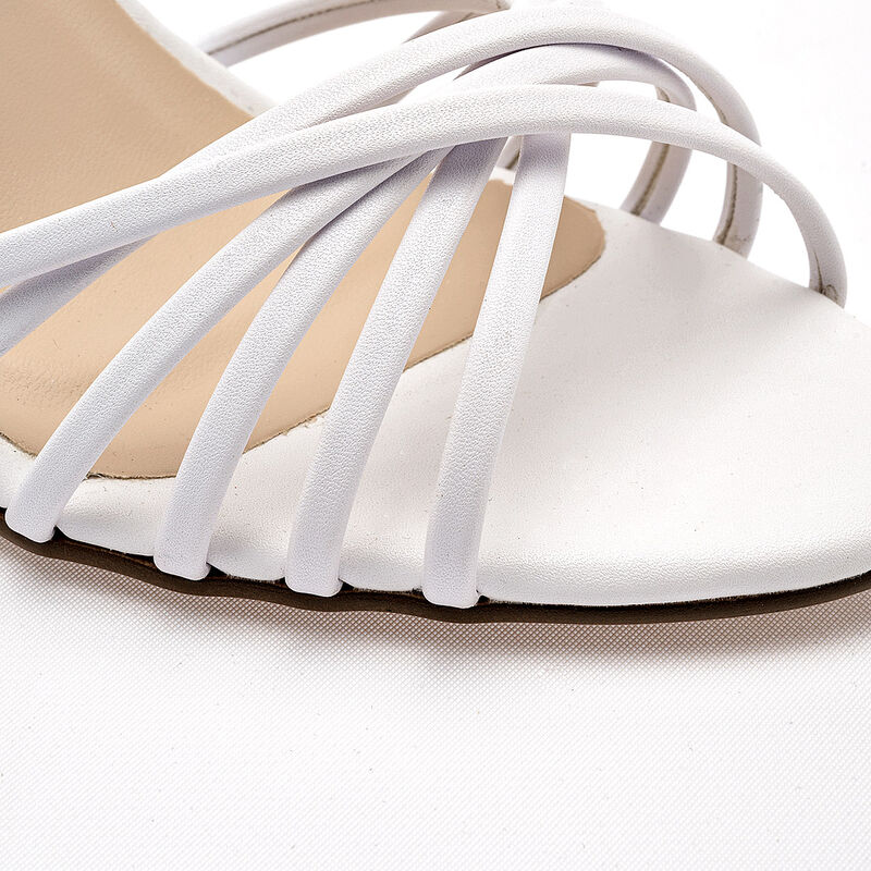 Moramora zapatilla abierta para mujer blanco co... image number null