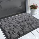Felpudo Yimobra 45x26 Cm Gris Para Interior Y Exterior
