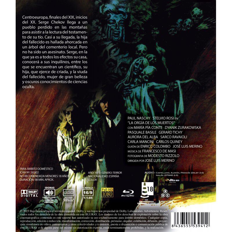 La Org&iacute;a De Los Muertos [blu-ray] (1973) image number null