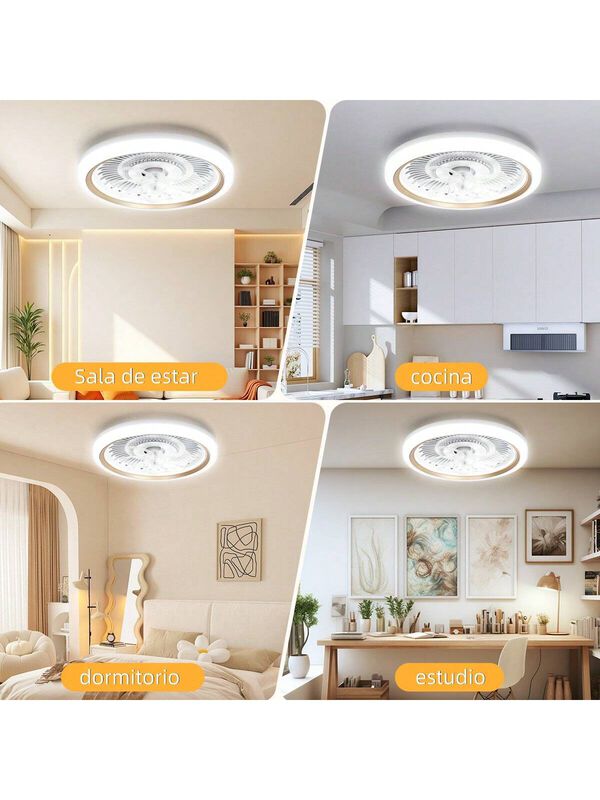 Ventilador De Techo Con Control Remoto L&aacute;mpara ... image number null