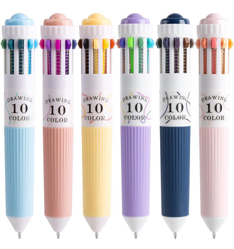 Joyask Pack De 6 Bol&iacute;grafos Multicolores 10 En ... image number null