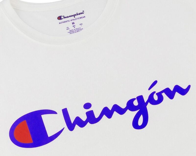 Playera Champion Chingon Script Para Hombre image number null