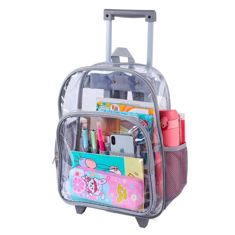Mochila Covax Rolling De Pvc Transparente Resis... image number null