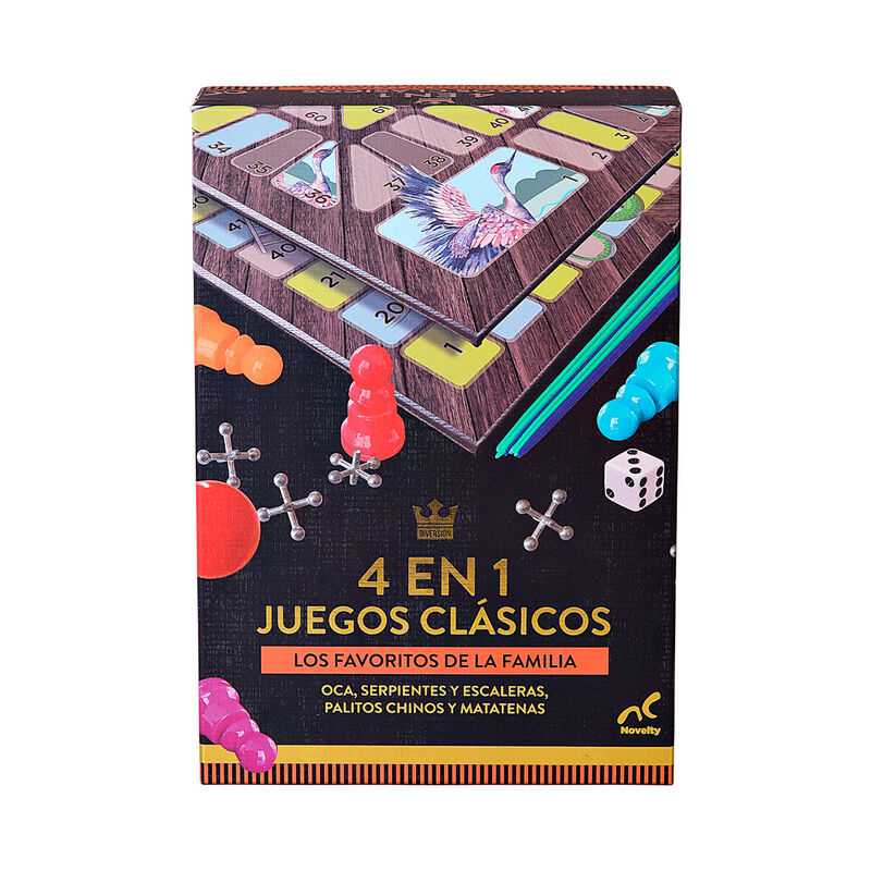 Set de Juegos Cl&aacute;sicos 4 en 1 en Familia image number null