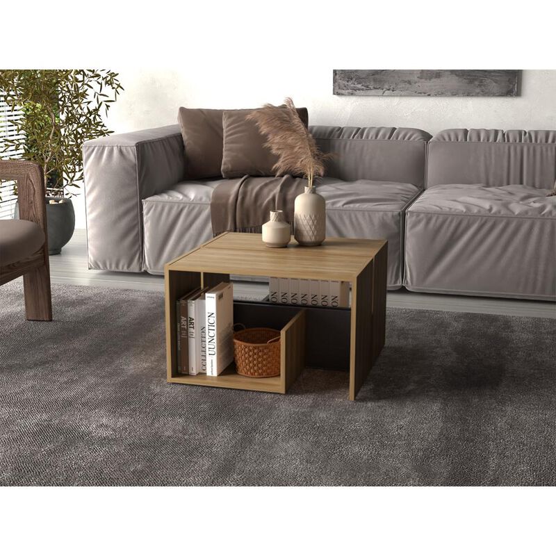 Mesa Auxiliar Evert  Fresno Europeo Y Wengue Vi... image number null