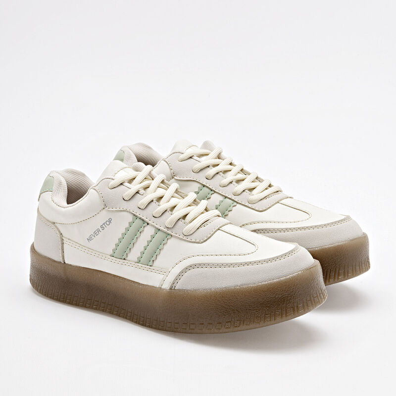 Daddy Tenis urbano para mujer blanco verde image number null