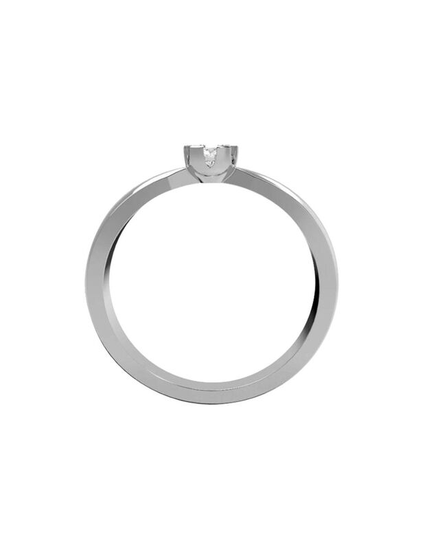 Anillo de Compromiso de 14K con Diamante de Lab... image number null