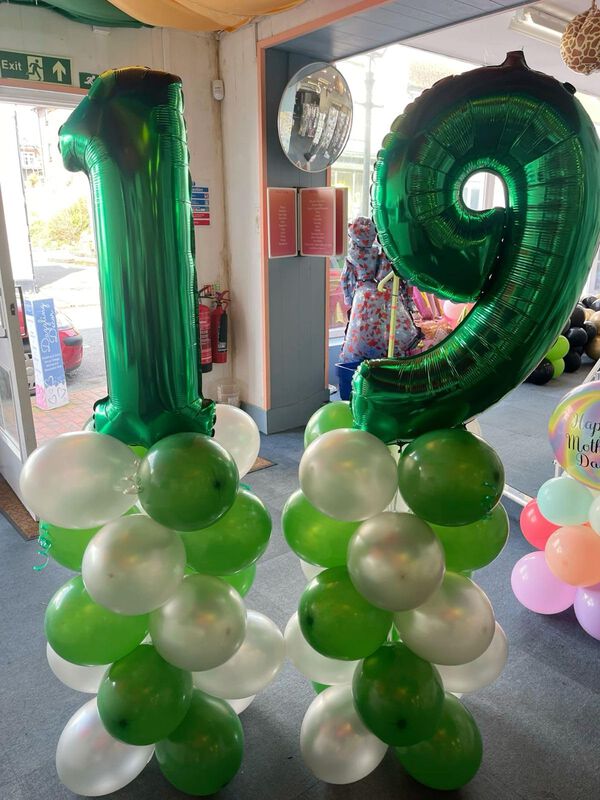 Globo Kelfuoya 102 cm Verde N&uacute;mero 1 De Mylar image number null