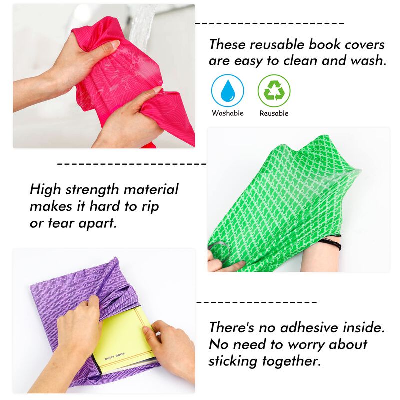 Paquete De 8 Fundas Para Libros Feela 23 &times; 28 c... image number null