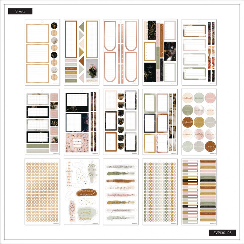 Stickers Florales Cambiantes  30 Hojas image number null