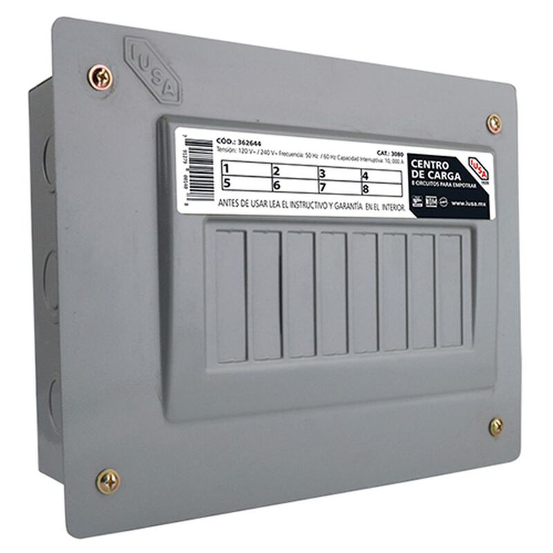 Centro de carga 8 polos Empotrable image number null