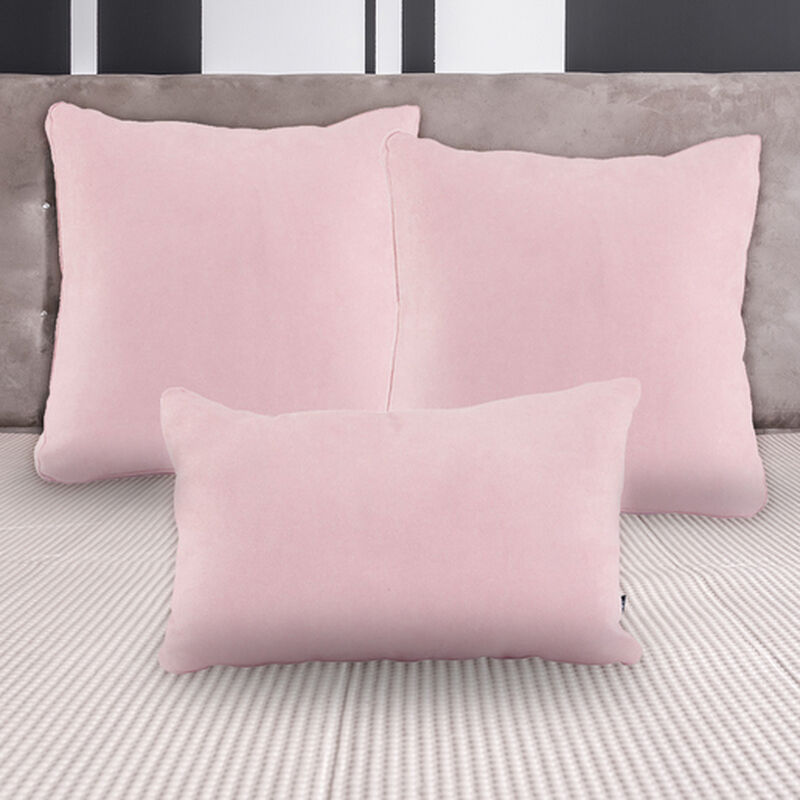 Set de 3 Cojines Dicasa DeltaOne y ZitaOne Rosa image number null