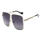 Lentes de Sol Dama GUCCI GG1087S-001 Color Dorado Authenticity Certificate Made in Italy