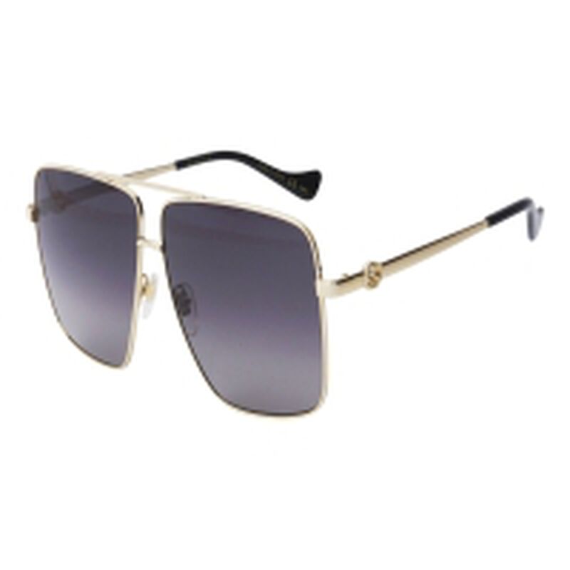 Lentes De Sol Dama Gucci Gg1087S-001 Color Dora... image number null
