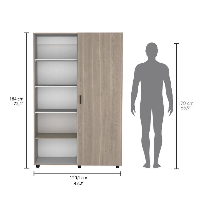 Closet Eco Bardolino y Blanco Virtual Muebles image number null