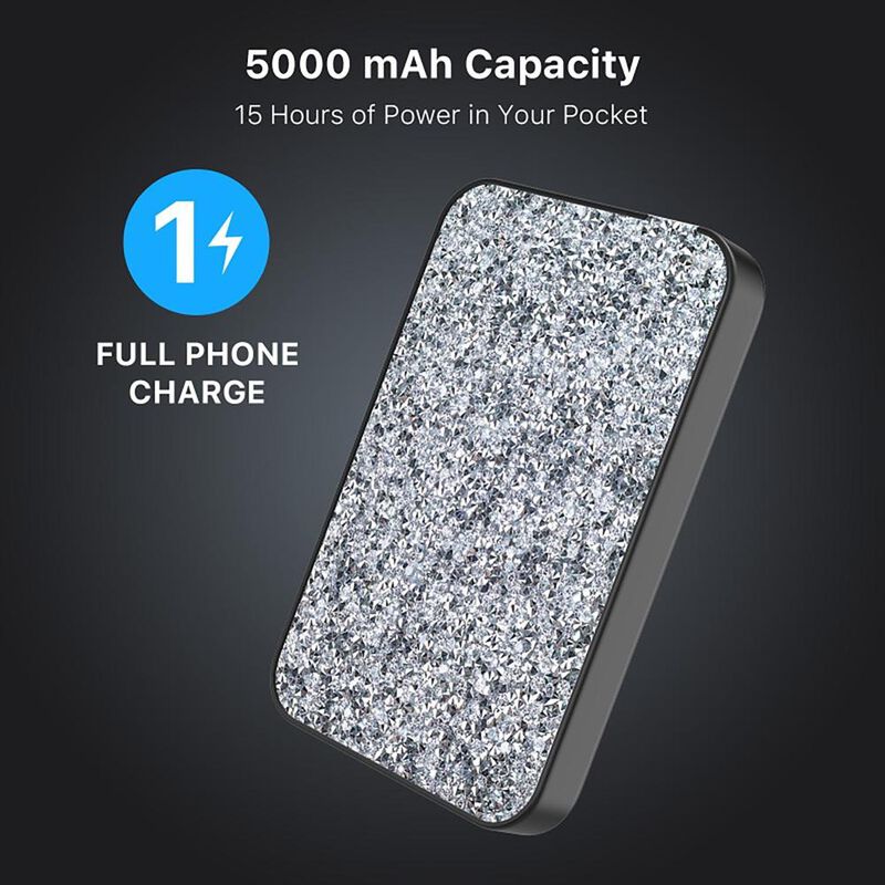 Bater&iacute;a MYBAT Powerbank Mag 5000mAH Brillos Rhi... image number null