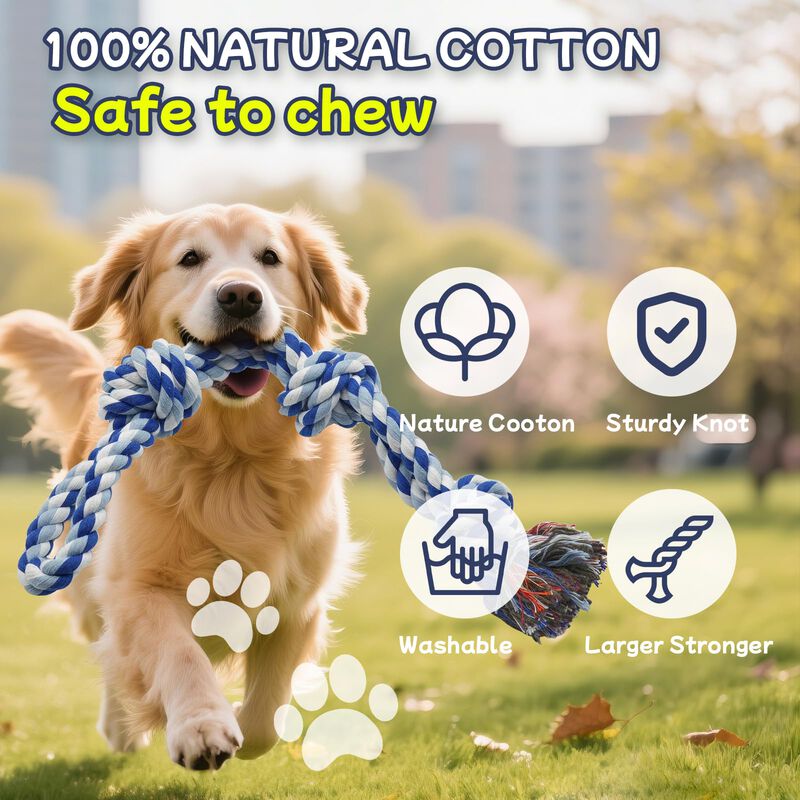 Juguetes De Cuerda Para Perros Rocfish Pack De ... image number null