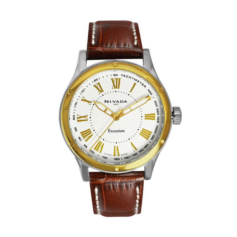 Reloj Nivada Dama Bicolor/Piel Blanco Romano image number null