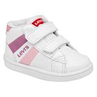 Levi's Tenis para beb&eacute; ni&ntilde;a blanco rosa