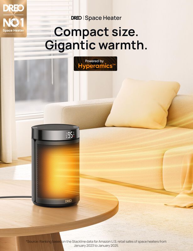 Calentador Port&aacute;til El&eacute;ctrico Dreo De 1500 W Pa... image number null