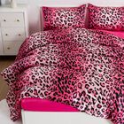 Set De Edred&oacute;n A Nice Night Con Estampado De Leopardo, Sat&eacute;n, Tama&ntilde;o Queen
