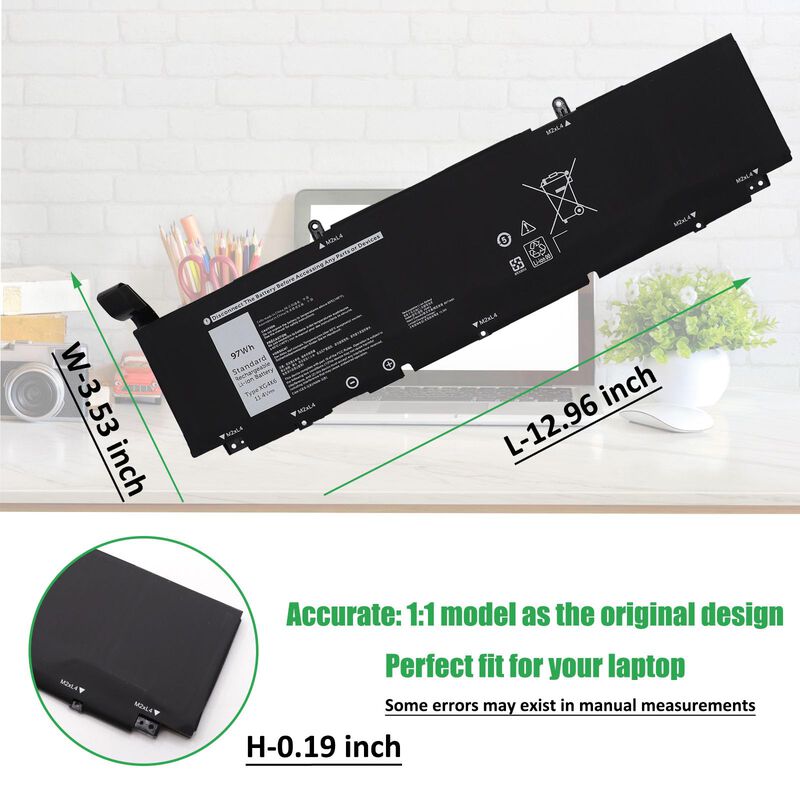 Bater&iacute;a Para Port&aacute;til Rhkrkqn Xps 17 9700 97wh ... image number null