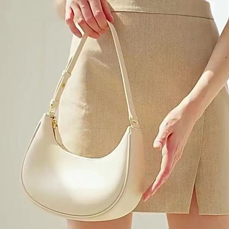 Bandolera Cuero Blanco Adultos Detalles N&iacute;quel image number null