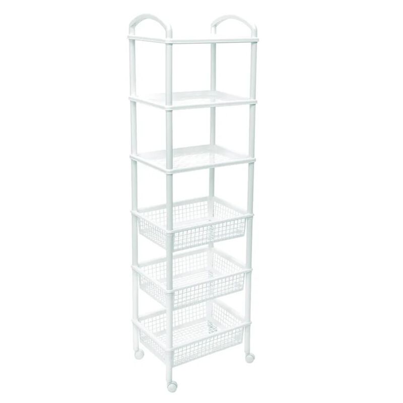 Mueble Organizador Con 3 Cestas Y 3 Charolas image number null