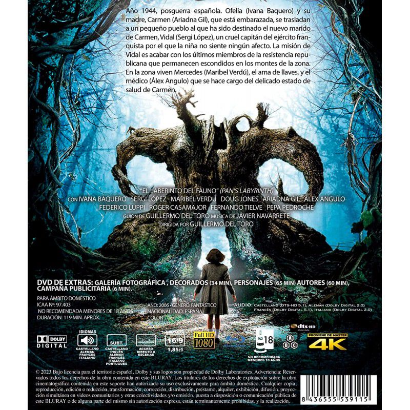 El Laberinto Del Fauno [blu-ray. + Dvd. De Extr... image number null
