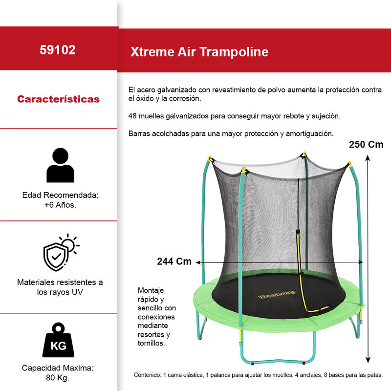 Trampolin Brincolin Infantil Xtreme Air Tumblin... image number null