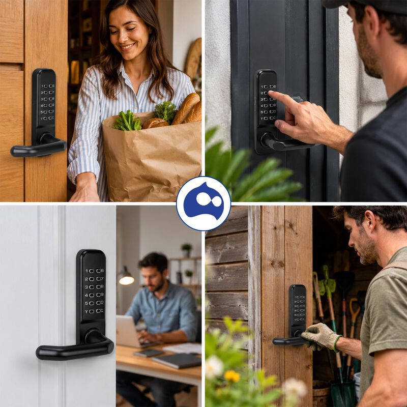 Cerradura Mec&aacute;nica Con C&oacute;digo Para Puerta, Sin ... image number null
