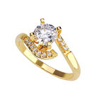 Anillo de Compromiso en Oro de 10K con Circonia - Amore Mio!
