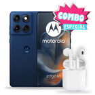 Combo Smartphone Motorola Moto Edge 60 512gb 12gb Ram Azul + Aud&iacute;fonos Bluetooth